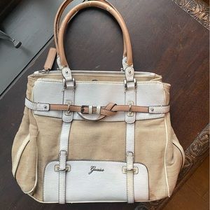 GUESS canvas purse